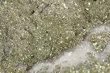 Sparkling Pyrite Crystals on Rhodochrosite - Kosovo #374407-2